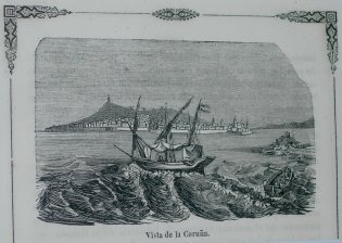 Vista de la Coruña